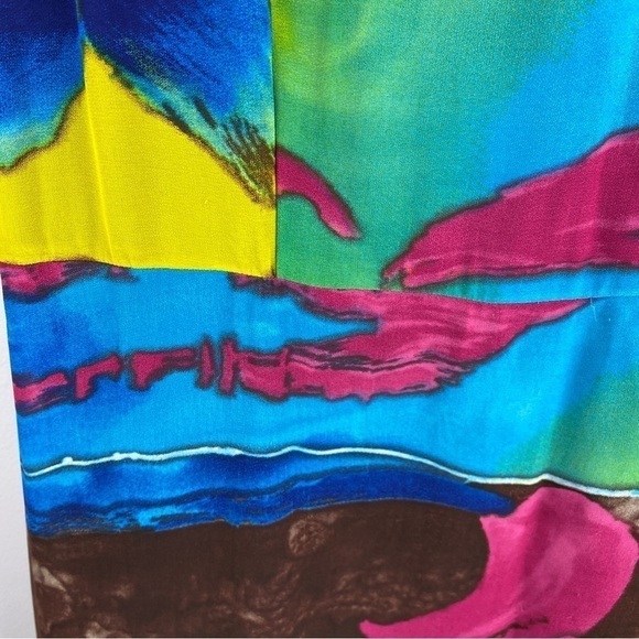 ALISON Sheri Multi Coloured Sleeveless Maxi Dress M/L - Picture 7 of 11